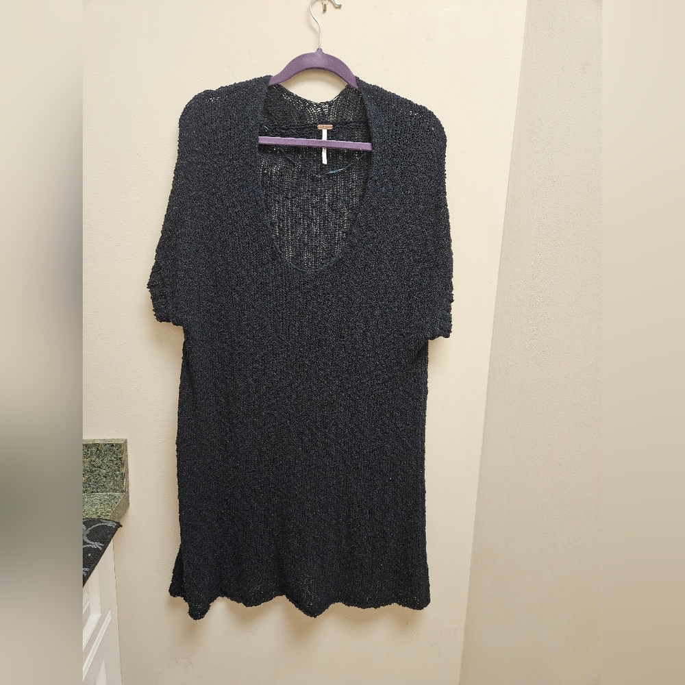 FREE PEOPLE Black Knit Dress/Tunic